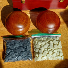 Load image into Gallery viewer, #C141 - Yunzi Set - Single-Convex Go Stones and Go Bowls - Yunzhi - Cherry?