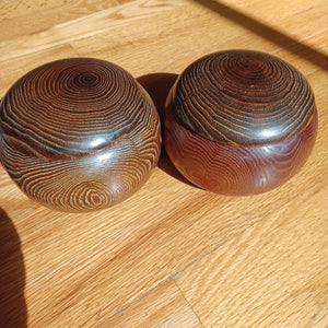 #C152 - Size 30 Go Stones and Go Bowls Set - L Kuri (Chestnut) - Glass