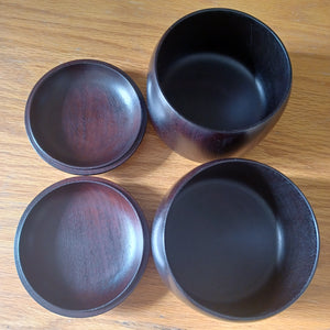 #C159 - Size 32 Go Stones and Go Bowls Set - XL Rosewood - Glass