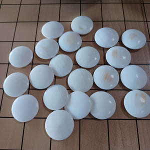 #C162 - Size 20 Go Stones and Go Bowls Set - Medium Chestnut - Japanese Clamshell