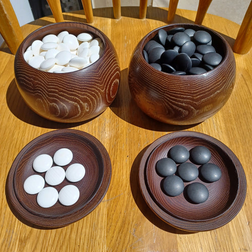 #C173 - Size 32 Slate and Shell set - Chestnut Go Bowls