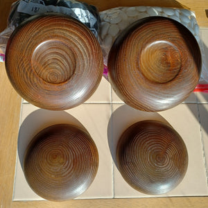 #C191 - Size 31/32 Slate and Shell Go Stones and Go Bowls Set - Mix - Chestnut