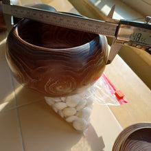 Load image into Gallery viewer, #C192 - Size 31/32 Slate and Shell Go Stones and Go Bowls Set - Suwabute - Chestnut