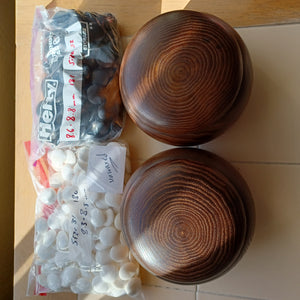 #C195 - Size 31/32 Slate and Shell Go Stones and Go Bowls Set - Mix - Chestnut