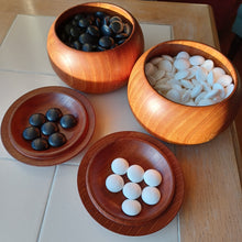 Load image into Gallery viewer, #C199 - Size 34 Slate and Shell Go Stones and Go Bowls Set - Moon - Keyaki