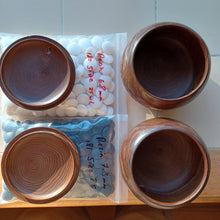 Load image into Gallery viewer, #C213 - Size 25 Go Stones (resin) and Go Bowls (chestnut) Set