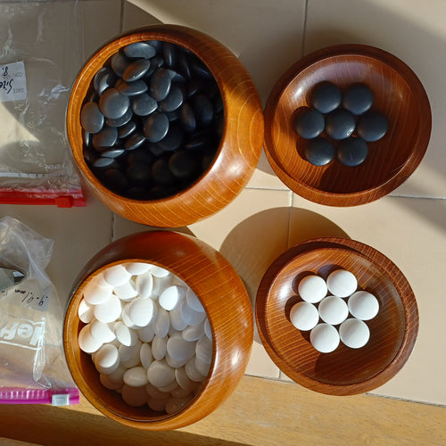 #C233 - Набор из сланца и ракушек Go Stones и Go Bowls размера 32