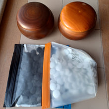 Load image into Gallery viewer, #C234 - Size 20 Go Stones (glass) and Go Bowls (resin) Set