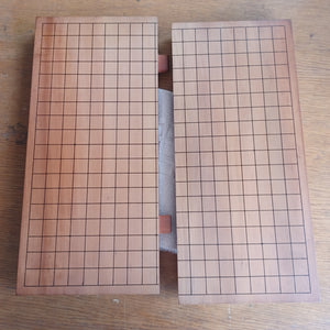 #C251 - 4cm Table Board - Slotted - Katsura - Autograph and Inscription - Bonus Shogi Set