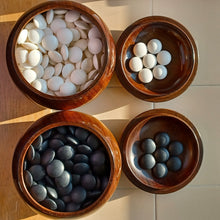 Load image into Gallery viewer, #C259 - Size 34 Slate and Shell (snow) Go Stones and Go Bowls (Camphor) Set
