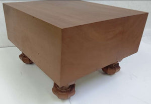 #145152 - 18cm(ish) Floor Board Set - Katsura / Matsu - Paulownia Lid - Slate and Shell - High-Gloss Bowls - Paulownia Box - Free Airmail Shipping