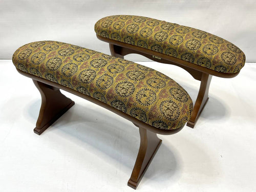 B10516 - Gold & Black Hikari Armrests (2) for Floor Boards - Lion / Phoenix - Accessory
