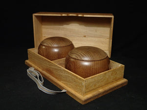 #130616 Size 40 Slate and Shell Set - Mulberry Go Bowls - Paulownia Box - Free Airmail Shipping