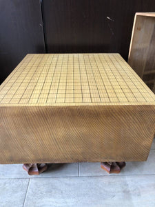 #146852 - 19cm Floor Board Set - Shin-kaya - Brocade Cover - Paulownia Lid - Slate and Shell - Keyaki Bowls - Paulownia Box - Free Express Shipping