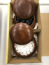 Load image into Gallery viewer, #181757 - 8.5cm Floor Board Set - Katsura - Keyaki/Pagoda Bowls - Slate and Shell - Free FedEx Shipping