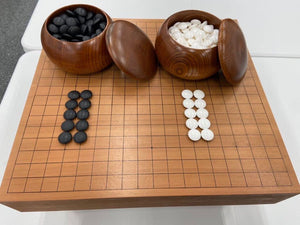 #181757 - 8.5cm Floor Board Set - Katsura - Keyaki/Pagoda Bowls - Slate and Shell - Free FedEx Shipping