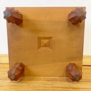 #J190962 - 11cm Floor Board Set - Katsura - Keyaki/Mulberry Bowls - Slate and Shell - Free FedEx Shipping
