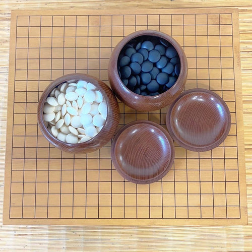 #J190962 - 11cm Floor Board Set - Katsura - Keyaki/Mulberry Bowls - Slate and Shell - Free FedEx Shipping