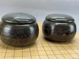 #J190977 - 6cm Table Board Set - Size 34 Slate and Shell - Chestnut Bowls - Agathis - Free FedEx Shipping