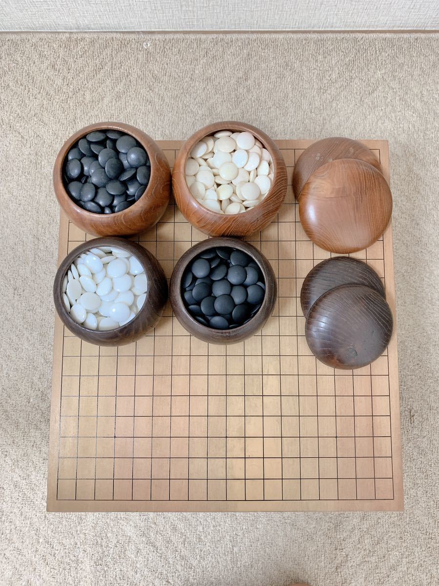 CLEARANCE - #153998 - 15cm Floor Board Set - Matsu - Kiura - Slate & Shell - Keyaki Bowls - Bonus Chestnut bowls and Glass stones- Free Airmail Shipping