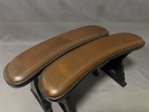 #J179430 - Lacquered Armrests (2) for Floor Boards - Gold and Black  - Accessory