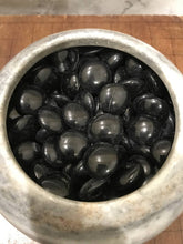 Load image into Gallery viewer, #144423 - Agate &amp; Onyx Set - Bi-convex Go Stones and Marble Go Bowls - Free Airmail Shipping