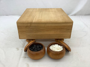 #181100 - 14cm Floor Board Set - Kaya - Mountain Mulberry Bowls - Slate & Shell Stones - Free FedEx Shipping