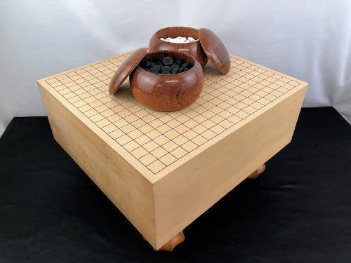 #169285 - 17cm Floor Board Set - Shinkaya - Tenchi-masa Cut - Quince Bowls - Size 32 Slate & Shell - Free FedEx Shipping